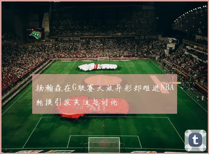 杨瀚森在G联赛大放异彩却难进NBA轮换引发关注与讨论